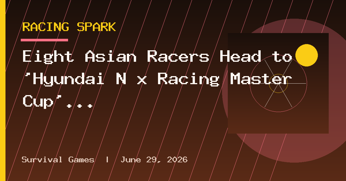 Eight Asian Racers Head to 'Hyundai N x Racing Master Cup' Finals
