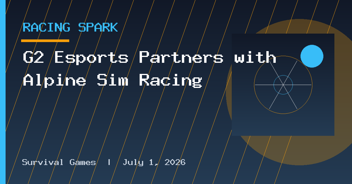 G2 Esports Partners with Alpine Sim Racing