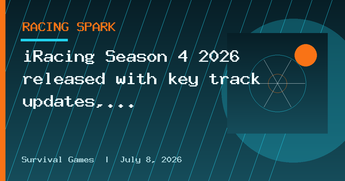 iRacing Season 4 2026 released with key track updates, UI changes and car