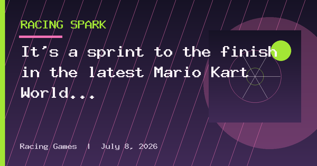 It's a sprint to the finish in the latest Mario Kart World European online