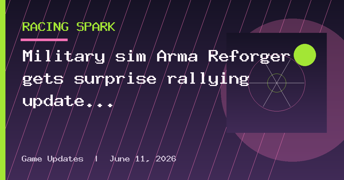 Military sim Arma Reforger gets surprise rallying update. No, really