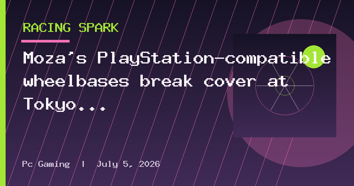 Moza’s PlayStation-compatible wheelbases break cover at Tokyo Game Show