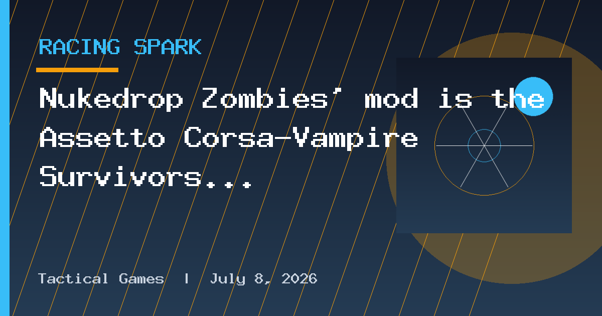 Nukedrop Zombies’ mod is the Assetto Corsa-Vampire Survivors crossover you never