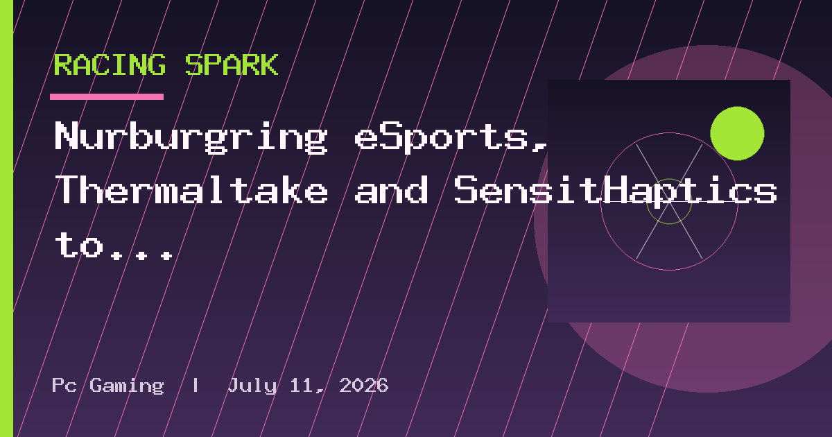Nürburgring eSports, Thermaltake and SensitHaptics to attend SimRacing Expo