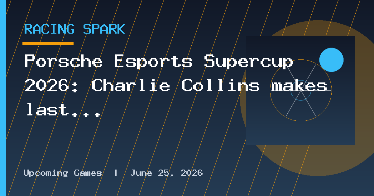 Porsche Esports Supercup 2026: Charlie Collins makes last lap pass to win