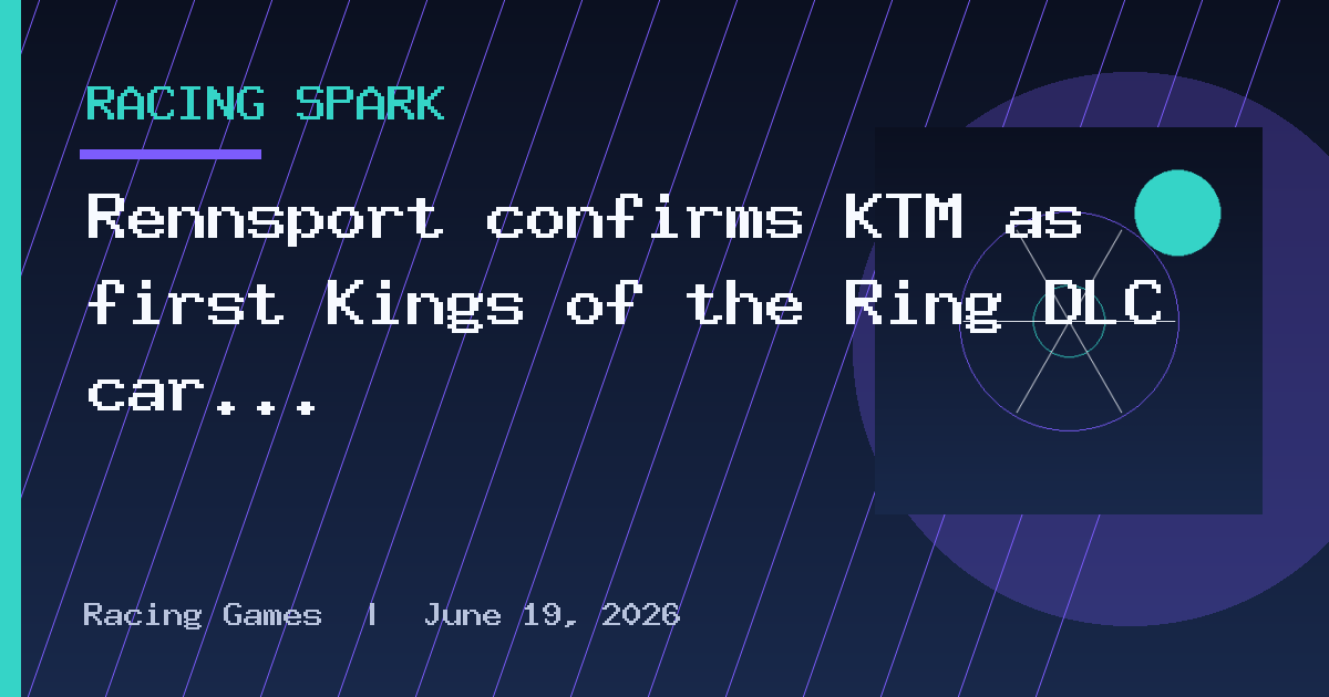 Rennsport confirms KTM as first Kings of the Ring DLC car