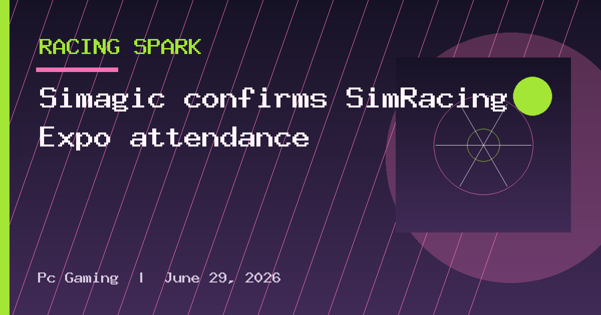 Simagic confirms SimRacing Expo attendance