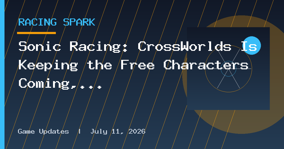 Sonic Racing: CrossWorlds Is Keeping the Free Characters Coming, With Bayonetta