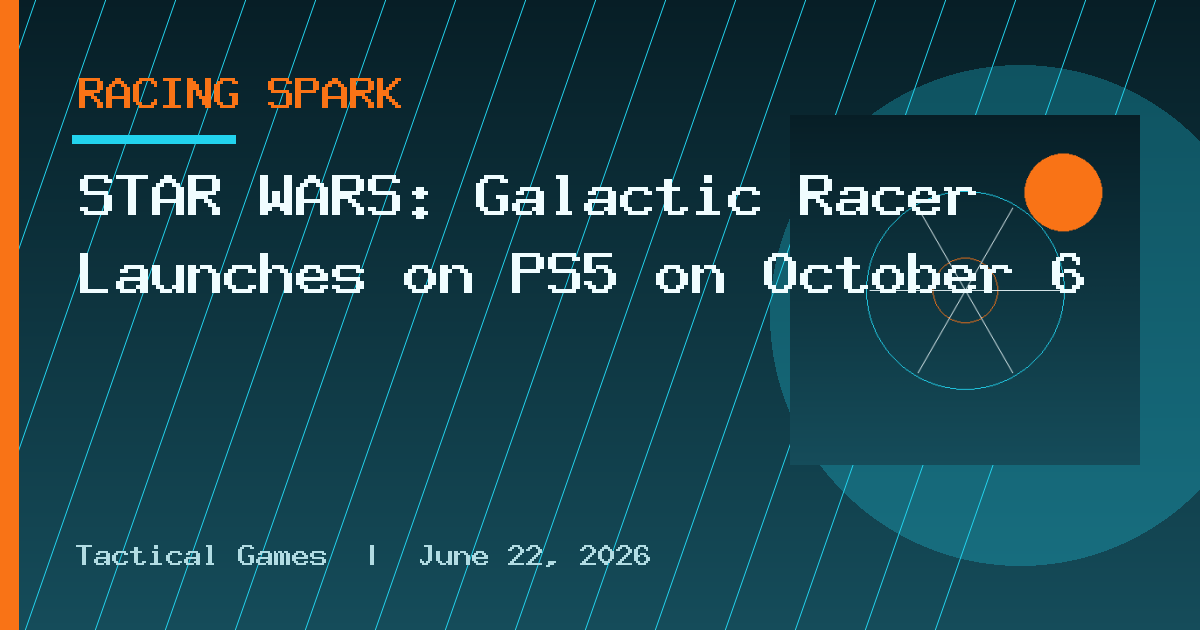 STAR WARS: Galactic Racer Launches on PS5 on October 6