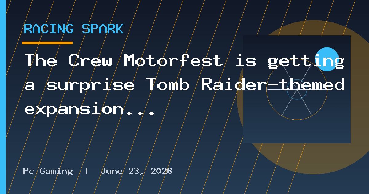 The Crew Motorfest is getting a surprise Tomb Raider-themed expansion
