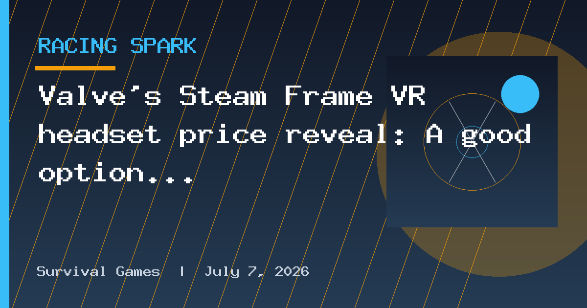 Valve’s Steam Frame VR headset price reveal: A good option for sim racers?